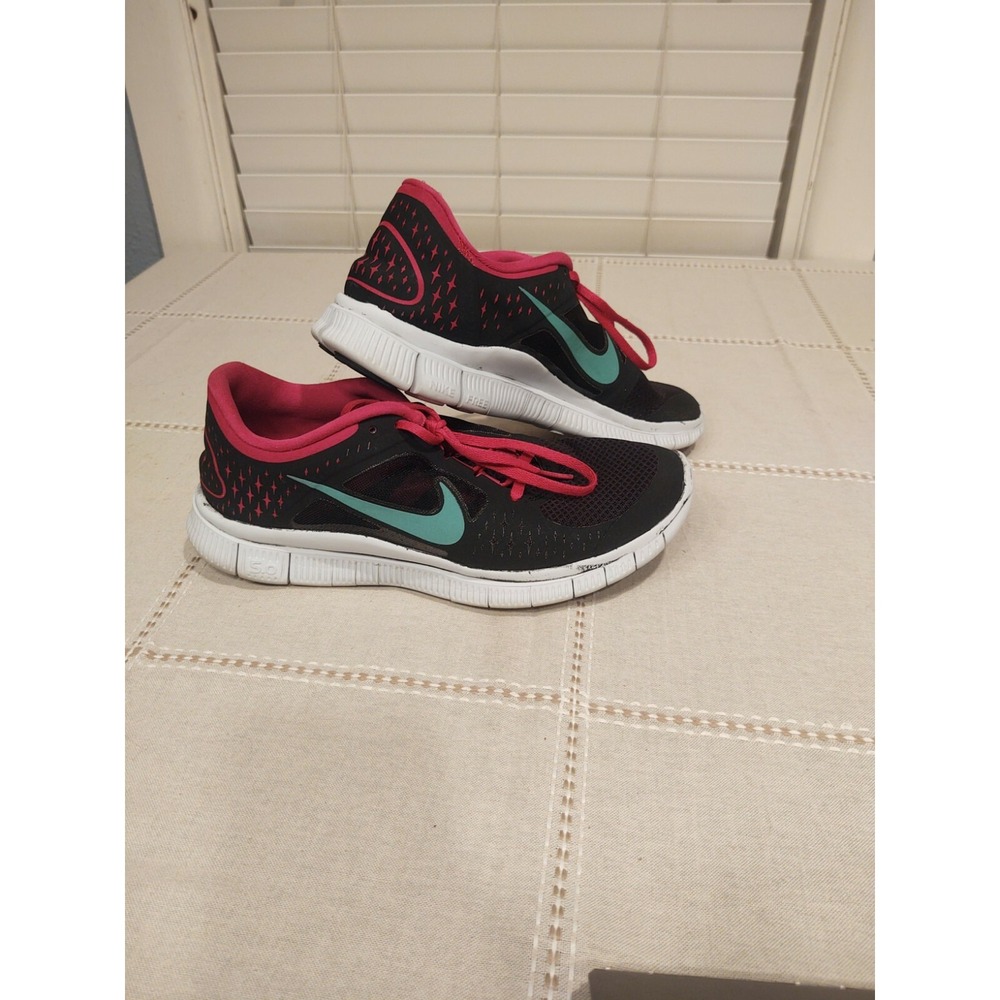 Nike Free Run 3 510643-036 Black & Pink Sneakers Women Sz 11 Running Shoes Clean